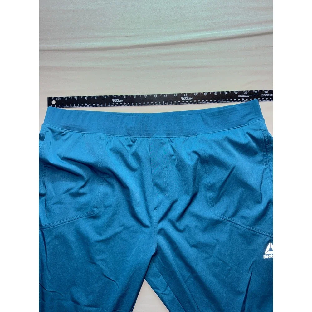 Reebok Mens 3XL Teal Blue Athletic Jogger Pants Training‎ Running REM233PA08